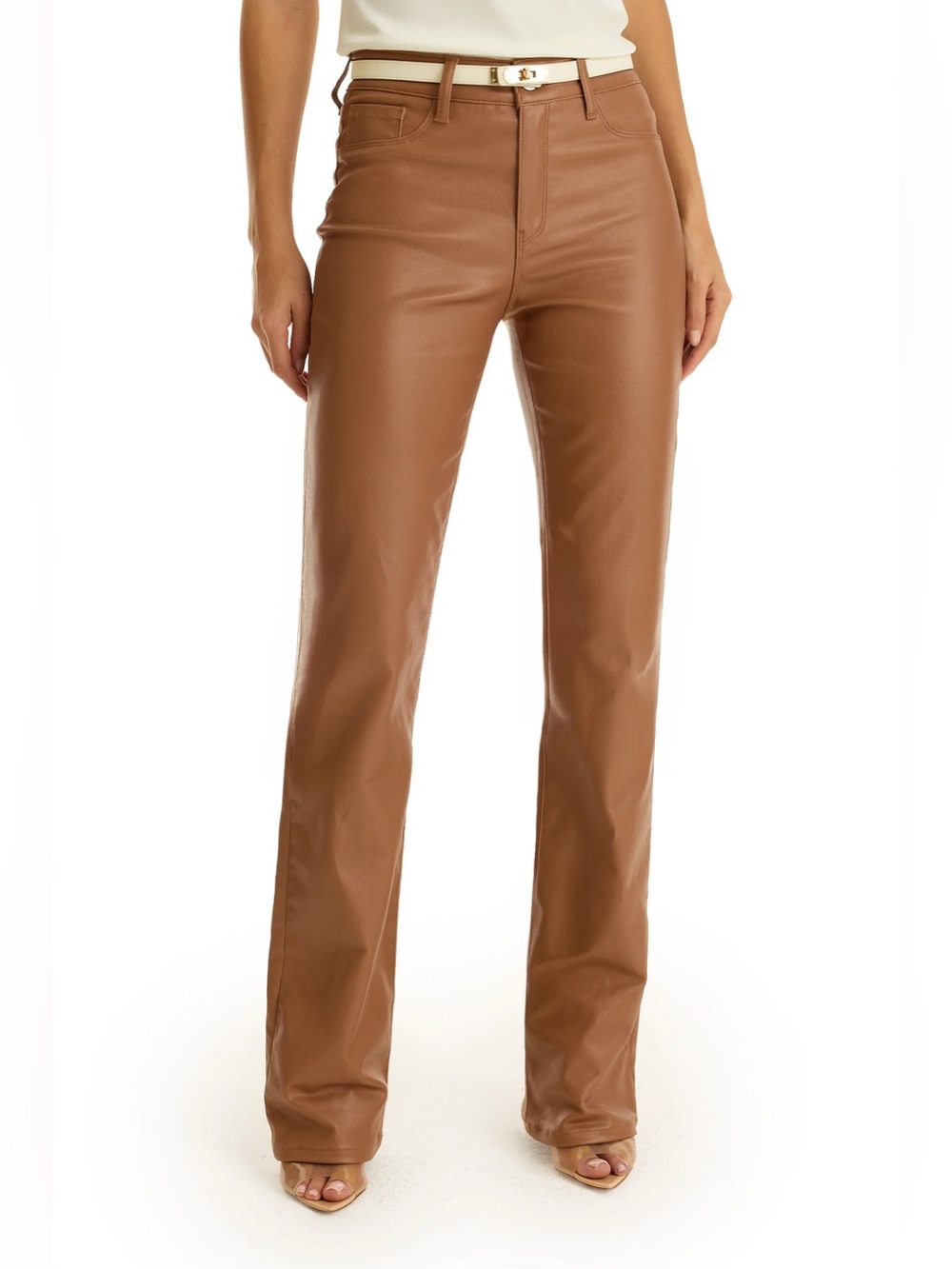 Noli Aria Coated Fare Jean - Mocha, petite size 26, new with tags
